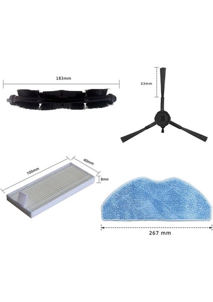 360 S8/s8 Plus/tcl Sweeva 6000 6500 Parçaları Için Hepa Filtreli Paspas Bezi (Yurt Dışından) fırsatları