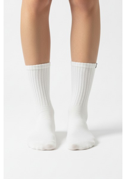 Unisex Ekstra Yumuşak Dikişsiz Beyaz Soket Çorap modelleri