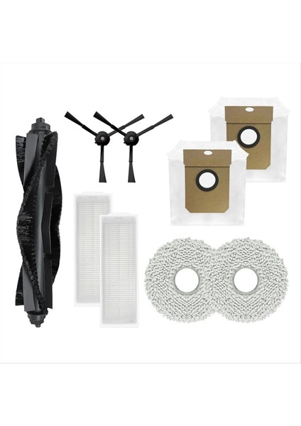 Karingbee S7 Omnı Silindir Yan Fırça Hepa Filtre Paspas Mendil Bezi (Yurt Dışından)