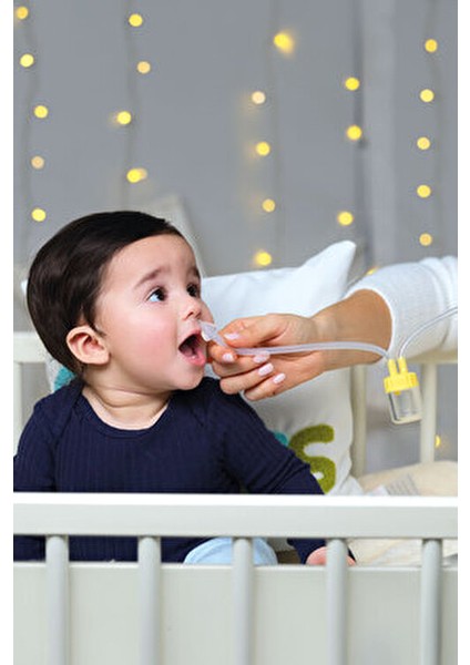 Burun Temizleyici Aspiratör Bebekler İçin Ergonomik Tasarım 0 Ay ve Üzeri Kullanım