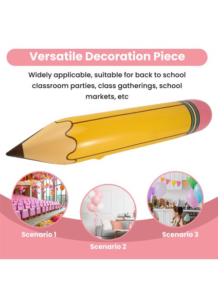 12 Adet 27 Inç Dev Büyük Şişme Kalem Doğum Günü Partisi Hediyeleri Kalem Asma Sınıf Dekorasyonu (Yurt Dışından) indirimleri