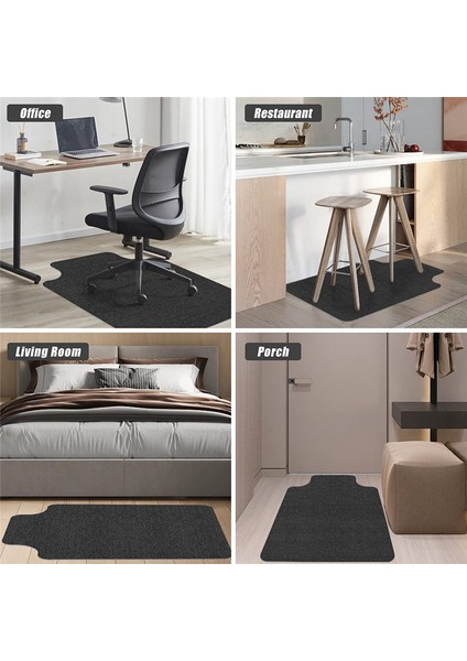 Sert Ahşap/fayans Zeminler Için Ofis Sandalyesi Matı, 35,4X55 Inç Masa Sandalyesi Matı, Çok Amaçlı Polyester Zemin Koruyucu Açık Gri (Yurt Dışından) modelleri