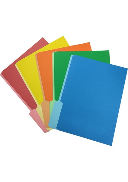 Manila Renkli Beş Renkli Tek Sayfalık Klasör Kağıt Saklama Klasörü Tek Parça Klasör Ofis Veri Sınıflandırması (Yurt Dışından) fiyatları