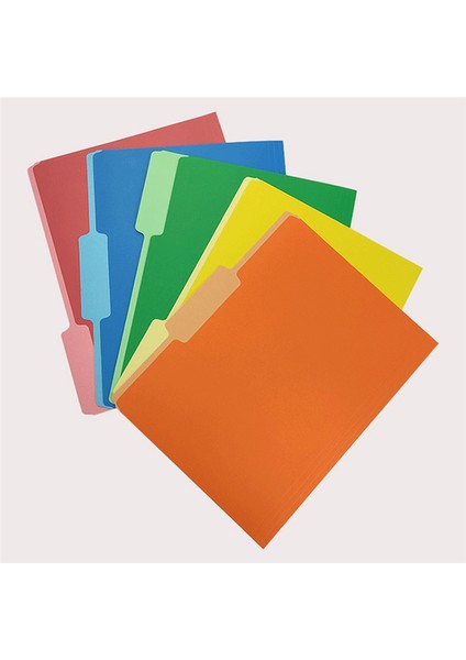Manila Renkli Beş Renkli Tek Sayfalık Klasör Kağıt Saklama Klasörü Tek Parça Klasör Ofis Veri Sınıflandırması (Yurt Dışından) indirimleri