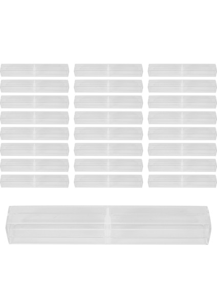 25 Adet Plastik Şeffaf Kalem Kutusu Hediye Boş Okul Ofis Koleksiyonu Seti Kalem Kutusu Saklama Kutusu Babalar Günü Anneler Günü Için (Yurt Dışından) fiyatları