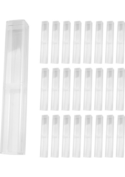 25 Adet Plastik Şeffaf Kalem Kutusu Hediye Boş Okul Ofis Koleksiyonu Seti Kalem Kutusu Saklama Kutusu Babalar Günü Anneler Günü Için (Yurt Dışından) modelleri