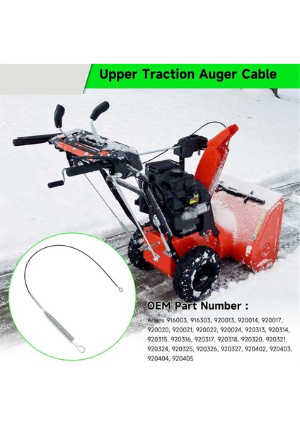 Auger Kontrol Kablosu 06900438 06900439 Ariens Compact Classi Için (Yurt Dışından) modelleri