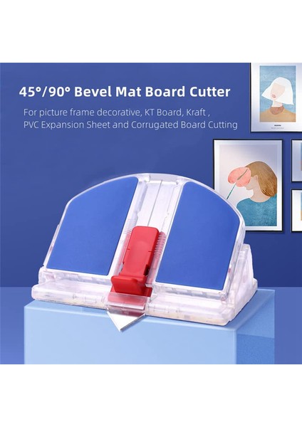 45 ve 90 Derece Eğimli Mat Kesici Sanat Resim Çerçevesi Köpük Levha Karton Için Eğimli Kesme Aleti 1 Adet (Yurt Dışından) indirimleri