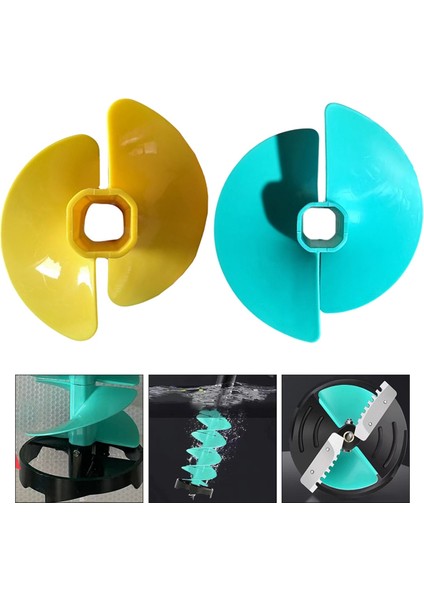 Buz Matkabı Ucu Fan Kanatlı Naylon Matkap Adaptörlü Şamandıralı Buz Matkabı Ucu Fan Kanatlı Elektrikli Aletler Matkap Uçları 6 Inç Mavi (Yurt Dışından) modelleri