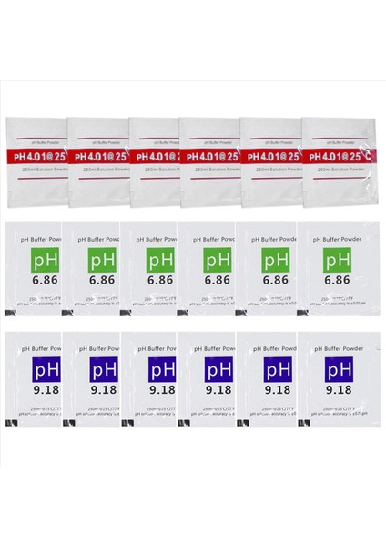 Hassas Ph Ölçer Için 18 Paket Ph Ölçer Tampon Çözelti Tozu (Yurt Dışından)