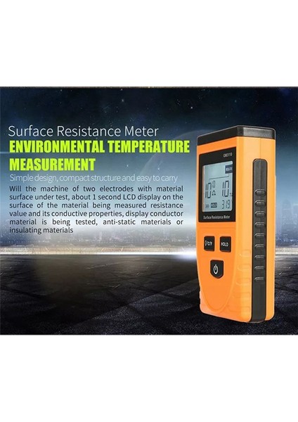 GM3110 Yüksek Hassasiyetli Yüzey Direnci Test Cihazı Antistatik Test Cihazı (Yurt Dışından)
