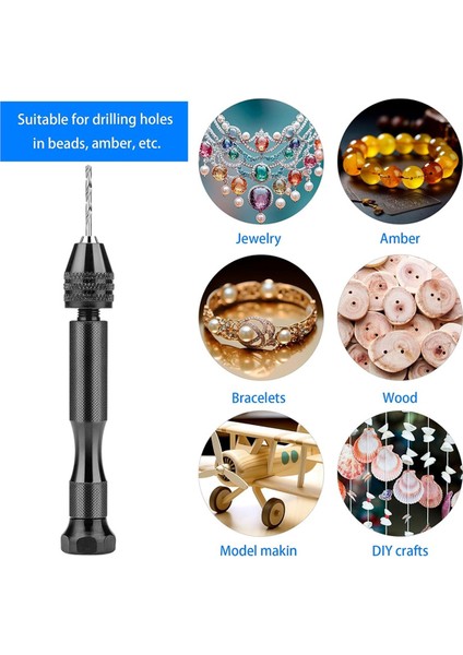 El Matkap Seti, 10 Adet Pcb Mini Matkap Ucu ve 25 Adet Mikro Tip Büküm Matkap Ucu ile Reçine Polimer Için Pim Mengene El Matkabı (Yurt Dışından) indirimleri