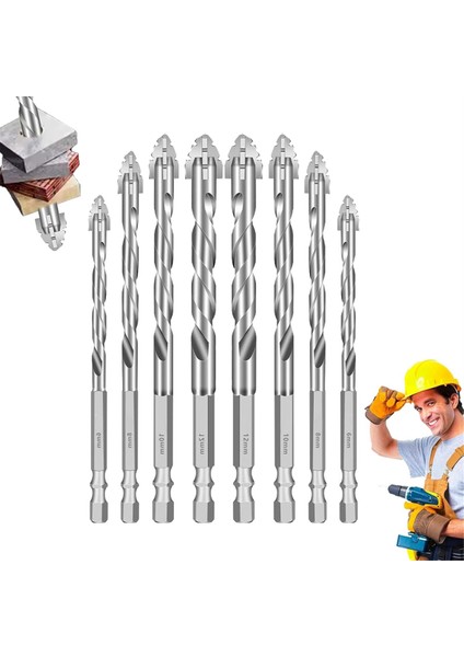 Parça Matkap Ucu, Çok Işlevli Aşınmaya Dayanıklı Duvar Matkabı Ucu (Yurt Dışından) modelleri