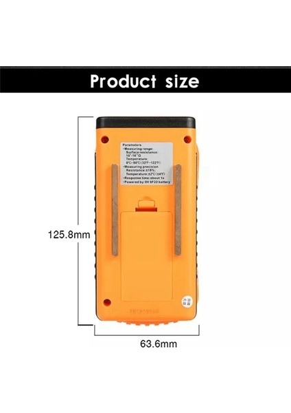 GM3110 Yüksek Hassasiyetli Yüzey Direnci Test Cihazı Antistatik Test Cihazı (Yurt Dışından) fırsatları
