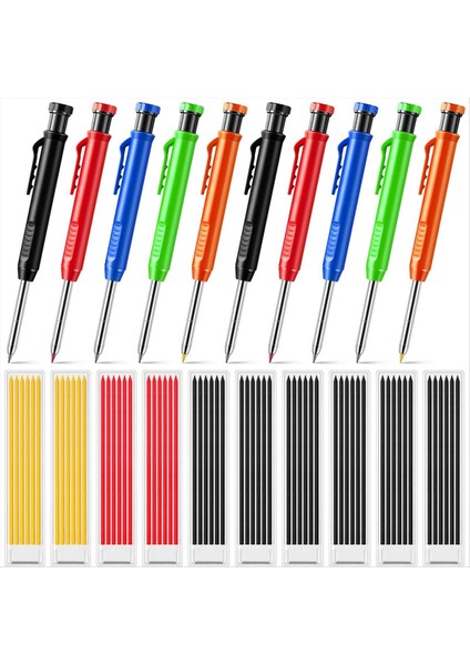 60 Adet Yedekli 10 Adet Masif Marangoz Kalemi (Yurt Dışından)