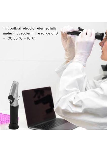 Otomatik Sıcaklık Telafisi Özellikli Tuzluluk Refraktometresi (Yurt Dışından) fiyatları