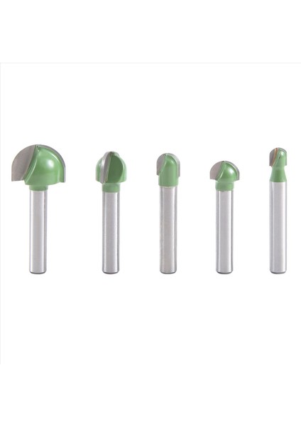 5 Adet 6mm Saplı Küresel Burunlu Freze Uçları Masif Karbür Cnc Yarıçaplı Çekirdek (Yurt Dışından)