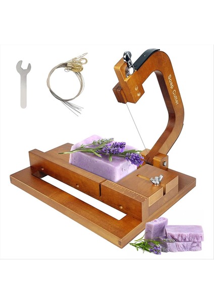 Ahşap Sabun Kesici, Tel Dilimleyici Kesme Aleti (Meşe) (Yurt Dışından)