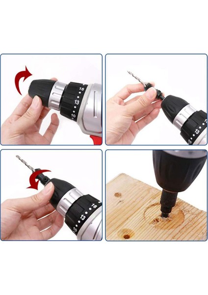 5 Adet Şaftlı Havşa Matkap Ucu Set Vida Pah Delik Açıcı B (Yurt Dışından) modelleri