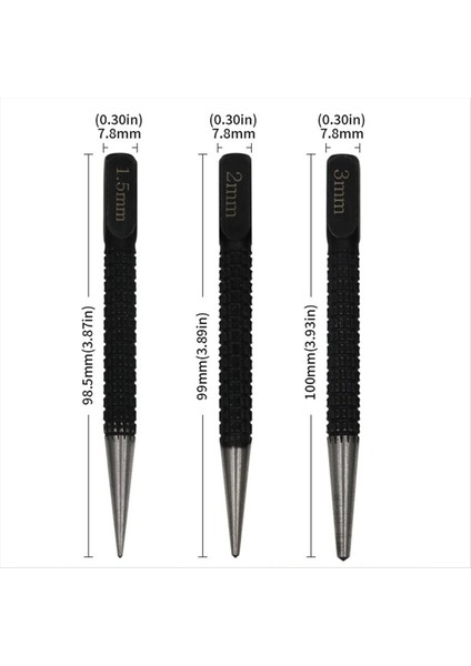 3 Parçalı Merkez Zımba Konumlandırma Zımba Delme Sabitleyici 1,5 mm / 2 mm / 3 mm (Yurt Dışından) indirimleri
