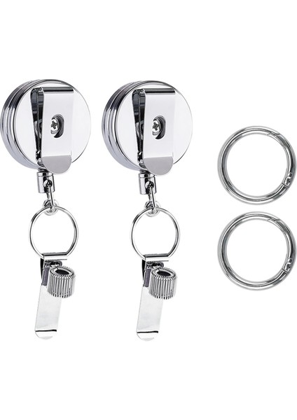 Hemşireler, Öğretmenler, Garsonlar Için 2 Adet Geri Çekilebilir Kalemlik, Rozet Makarası, Kalem Klipsi, Kemer Klipsi ve Anahtarlık (Yurt Dışından)