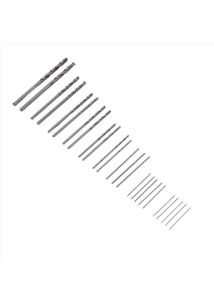 25 Parça 0,5-3,0 mm Minyatür Düz Şaftlı Küçük Büküm Matkap Seti (Yurt Dışından) modelleri