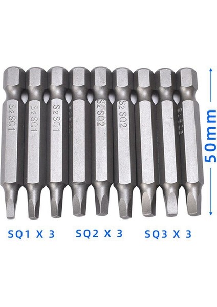 18 Parça Kare Altıgen Anahtar Matkap Ucu Seti Tornavida Ucu Seti, 1,97 Inç (Yurt Dışından) fiyatları