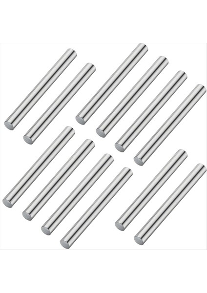 12 Adet Çinko Çubuk Çinko Metal Anot Iyi Iletkenlik Pürüzsüz Yüzey (Yurt Dışından)