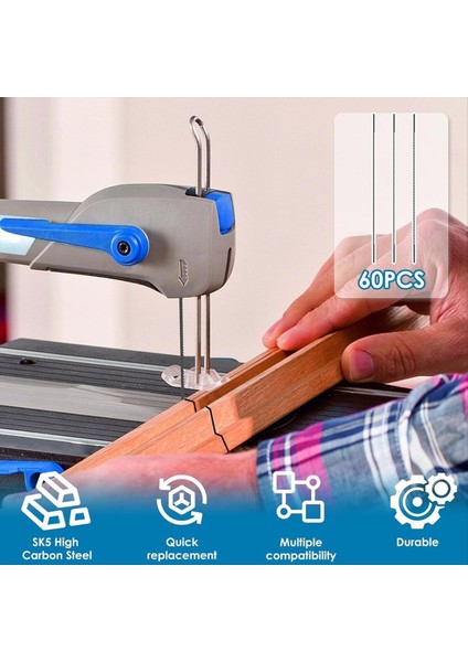 60 Adet Dekupaj Testeresi Bıçağı 5 Inç Sk5 Yüksek Karbonlu Çelik (Yurt Dışından) modelleri