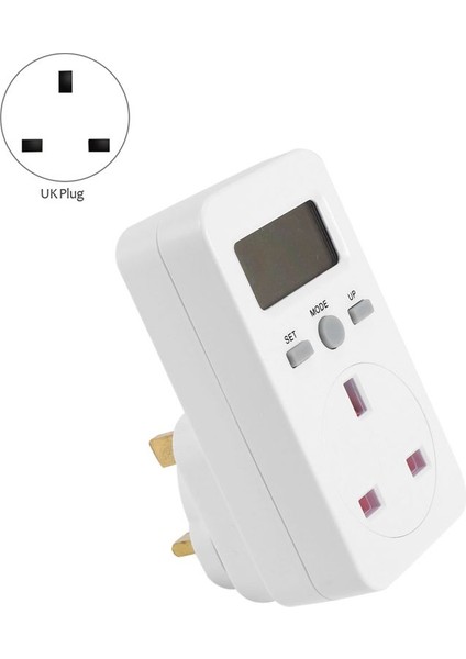 Güç Ölçer Tak-Çıkar Priz Elektrik Wattmetre Enerji Monitörü Ingiltere Fişi (Yurt Dışından)