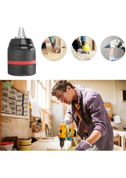 Metal Ağır Hizmet Tipi 2-13 mm Anahtarsız Matkap Mandren Dönüştürücü Kendiliğinden Sıkmalı (Yurt Dışından) fiyatları