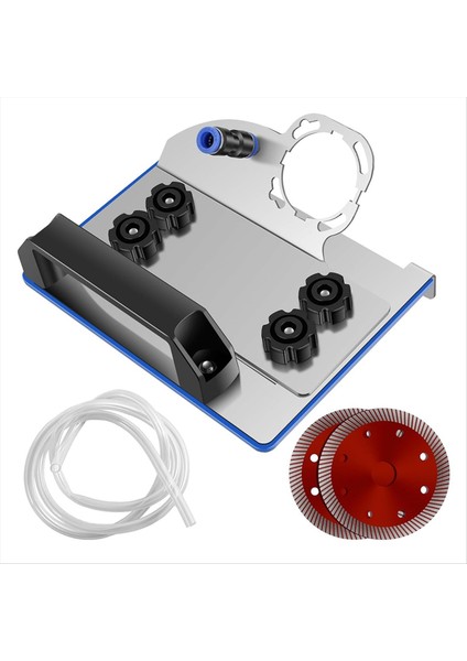 Fayans 45° Pah Kesimi Için Açı Taşlama Standı, 2 Testere Bıçağı ve Boru (Yurt Dışından)