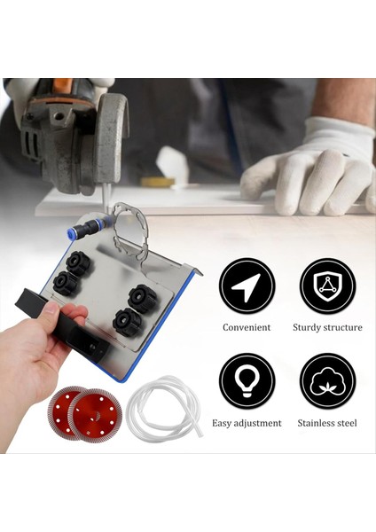 Fayans 45° Pah Kesimi Için Açı Taşlama Standı, 2 Testere Bıçağı ve Boru (Yurt Dışından) modelleri