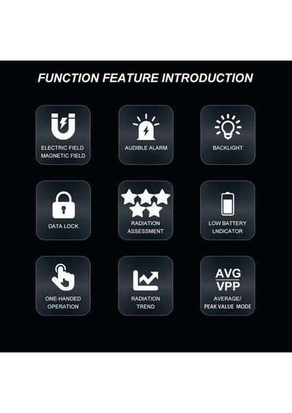 ET925PRO Elektromanyetik Radyasyon Test Cihazı Büyük Renkli Ekran 40V/M (Yurt Dışından) indirimleri