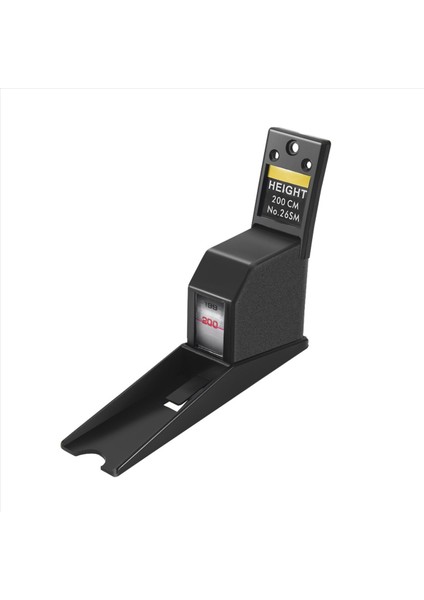 200 cm Stadiometre Siyah Duvara Monte Boy Ölçer Büyüme Cetveli (Yurt Dışından)