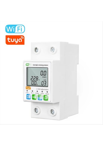 Tuya Wifi 1-63A Otomatik Tekrar Kapanan Koruyucu Akım Izleme Ölçer (Yurt Dışından) indirimleri