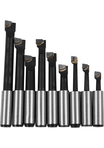 2 Inç 50 mm Delme Kafası Için 9 Adet Sert Alaşımlı Delme Çubuğu Seti 12 mm (Yurt Dışından)