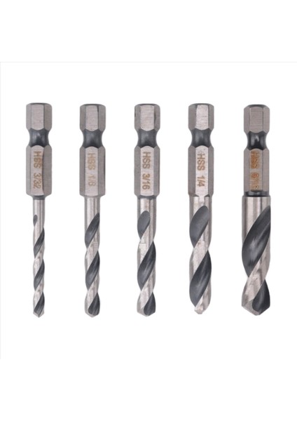 1/4 Altıgen Şaftlı Matkap Ucu Seti 5 Parça Kısa Matkap Ucu Seti (Yurt Dışından) modelleri