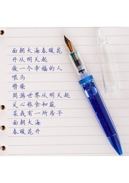 0,5 mm Uçlu Damlalıklı Dolma Kalem Yüksek Kapasiteli Şeffaf Kalemler Ofis Okul Malzemeleri Öğrenciler Için Yazma Hediyeleri Kırtasiye Kırmızı (Yurt Dışından) fiyatları