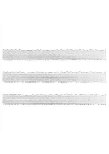 Kart Yapımı Araçları Için 3 Adet 8,4 Inç Metal Düzensiz Kenarlı Cetvel (Yurt Dışından)