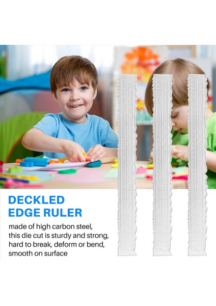 Kart Yapımı Araçları Için 3 Adet 8,4 Inç Metal Düzensiz Kenarlı Cetvel (Yurt Dışından) indirimleri