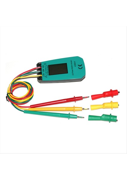 3 Fazlı Test Cihazı Dijital Faz Göstergesi Dedektörü LED Faz Sırası (Yurt Dışından)