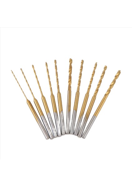 Micro-Twist Matkap Ucu Seti - 10 Adet 0,6 mm - 2,2 mm Küçük Matkap Ucu 2,35 Şaft (Yurt Dışından)