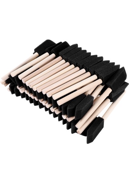 60 Adet Küçük Köpük Boya Fırçası Sünger Köpük Fırça Boyama Seti Ahşap Saplı 1 Inç Boya Fırçaları Çocuklar Için Araçlar Boyama Seti (Yurt Dışından) fiyatları