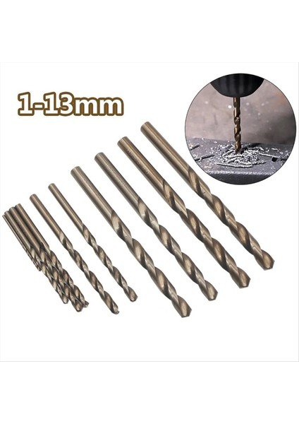 1.0-13MM Kobalt Kaplamalı Matkap Uçları Hss M35 Ahşap Metal Delik Kesici (Yurt Dışından) fiyatları