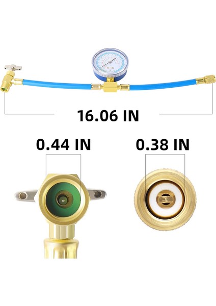 Soğutucu Akışkan Şarj Hortumu ve Göstergesi ve BPV31 Delme Vanası (Yurt Dışından) fiyatları