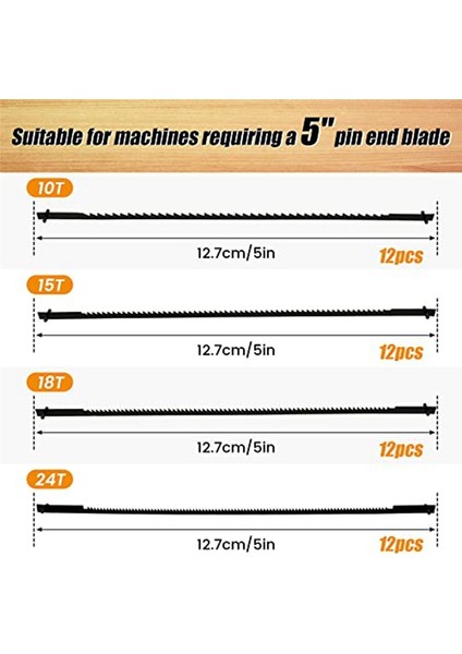Dekupaj Testeresi Bıçağı Seti, 5 Inç Dekupaj Testeresi Bıçağı Pim Ucu Değişimi (Yurt Dışından) indirimleri