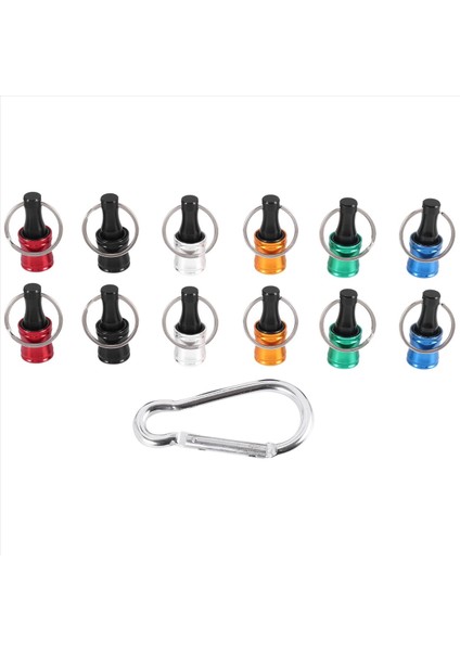 12 Adet 1/4 Inç Altıgen Şaftlı Tornavida Ucu Tutucu Uzatma (6 Renk) (Yurt Dışından)