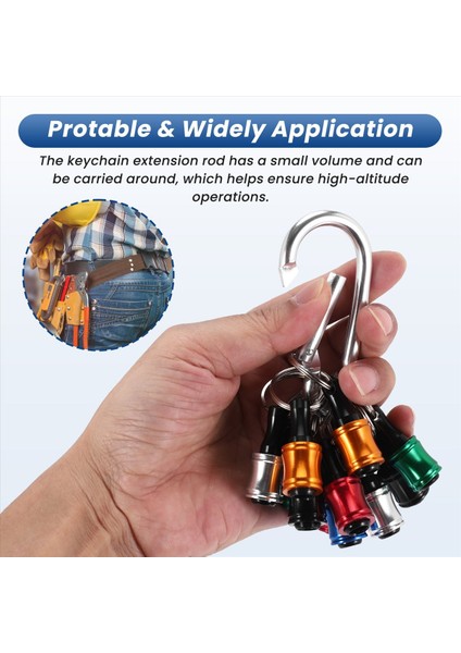 12 Adet 1/4 Inç Altıgen Şaftlı Tornavida Ucu Tutucu Uzatma (6 Renk) (Yurt Dışından) fırsatları