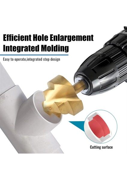 Kademeli Matkap Ucu 6 Parçalı Altıgen Saplı Su Borusu Bağlantı Aleti (Yurt Dışından) modelleri